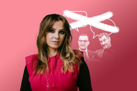 Illustration Talkshows: Marinić, Jens Spahn, Markus Söder