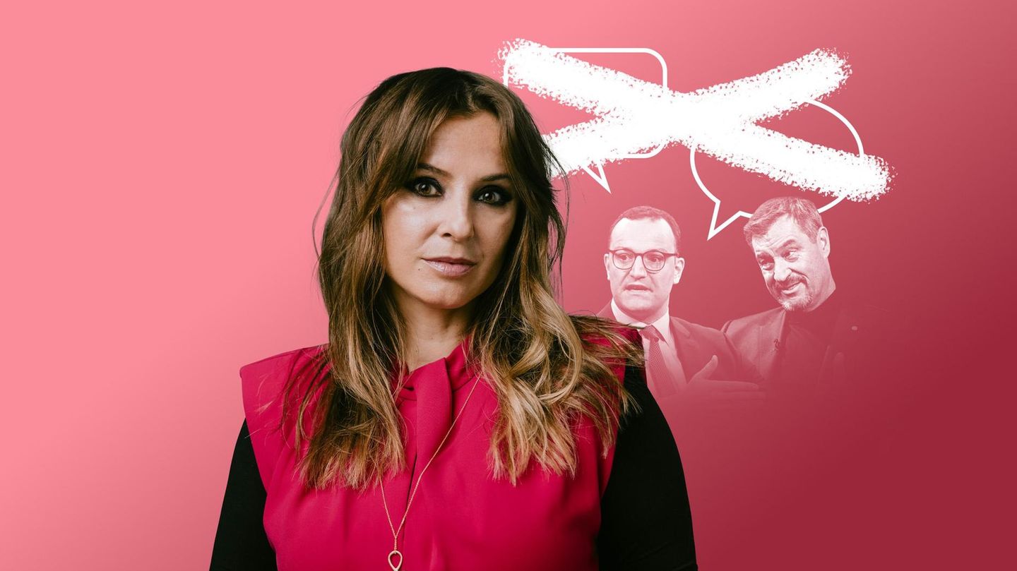 Illustration Talkshows: Marinić, Jens Spahn, Markus Söder