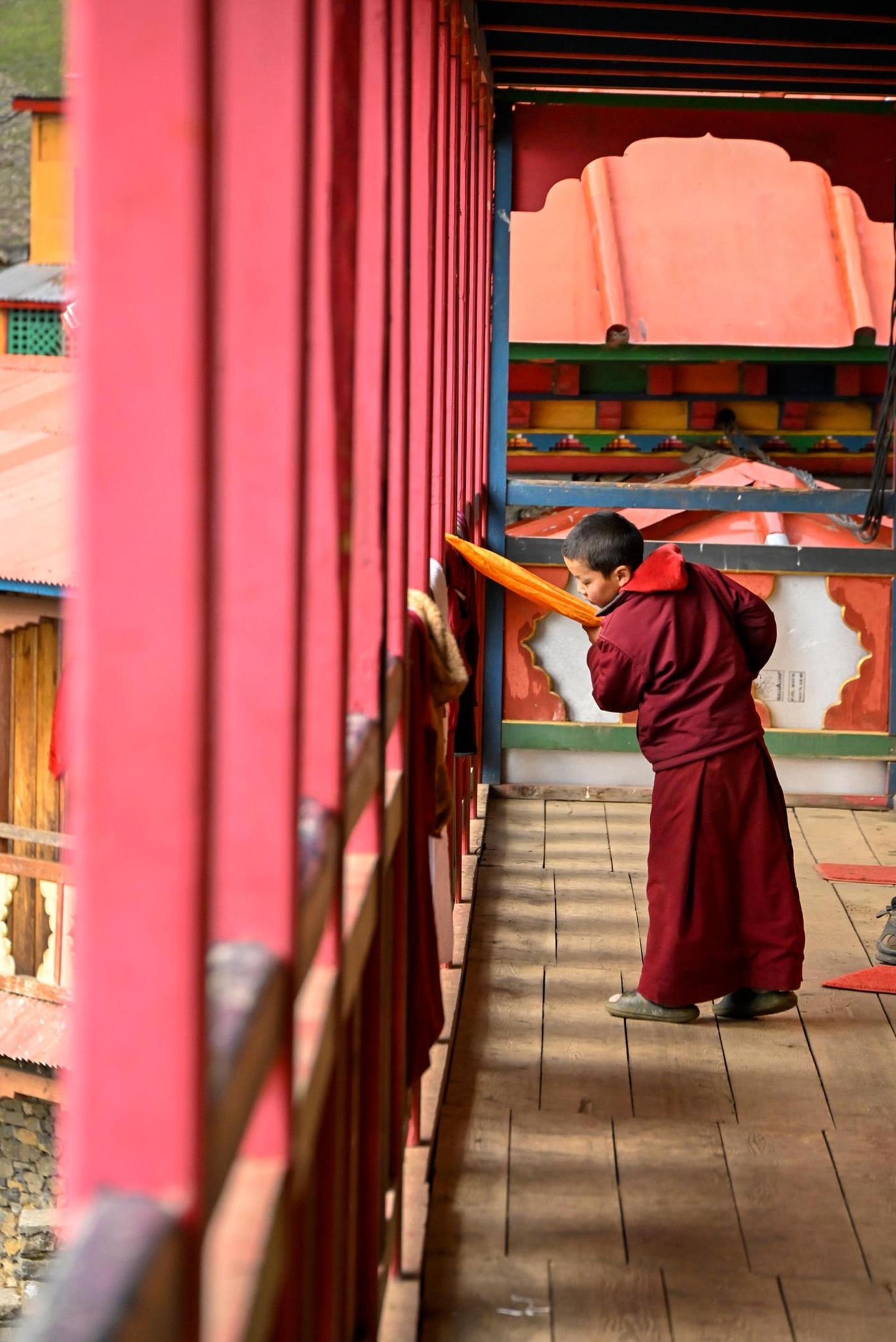 Aufwachsen im Kloster: Manche Schüler streben eine weltliche Karriere an, andere wollen später Lama werden