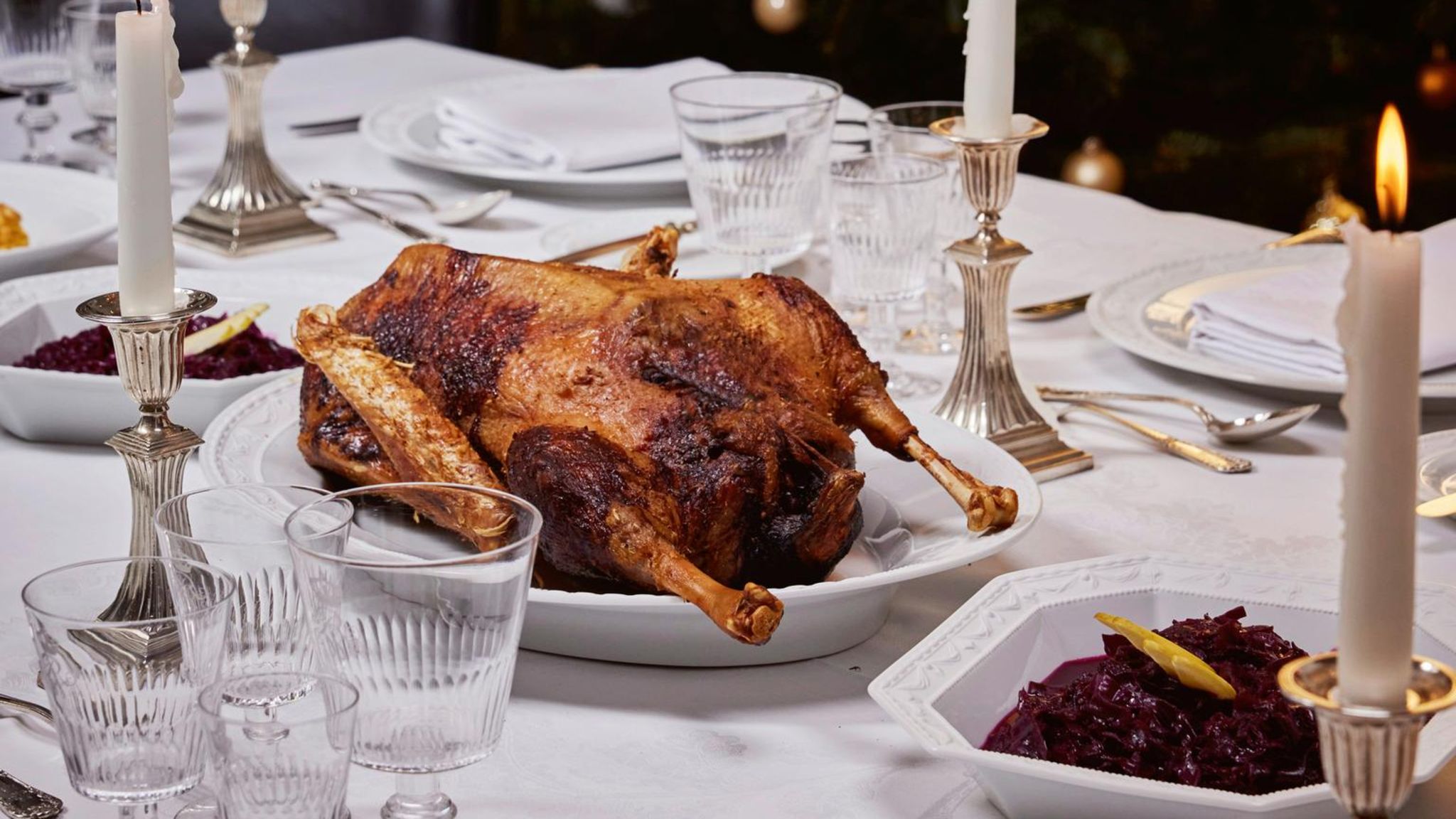Weihnachtsmenü Gans