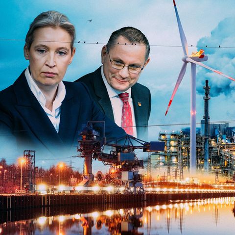 Würde das Programm der AfD-Chefs Alice Weidel und Tino Chrupalla umgesetzt, könnte die deutsche Wirtschaftsleistung um 690 Milliarden Euro einbrechen