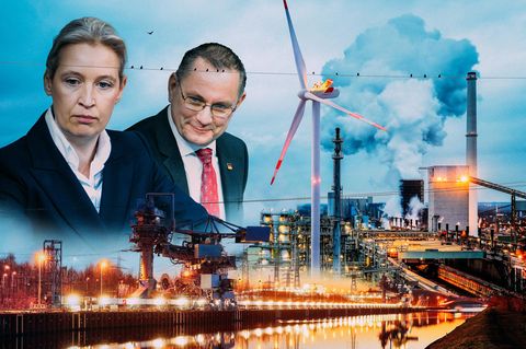 Würde das Programm der AfD-Chefs Alice Weidel und Tino Chrupalla umgesetzt, könnte die deutsche Wirtschaftsleistung um 690 Milliarden Euro einbrechen
