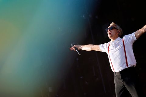 Normalerweise stehen Felix Kummer und seine Bandkollegen auf großen Bühnen.