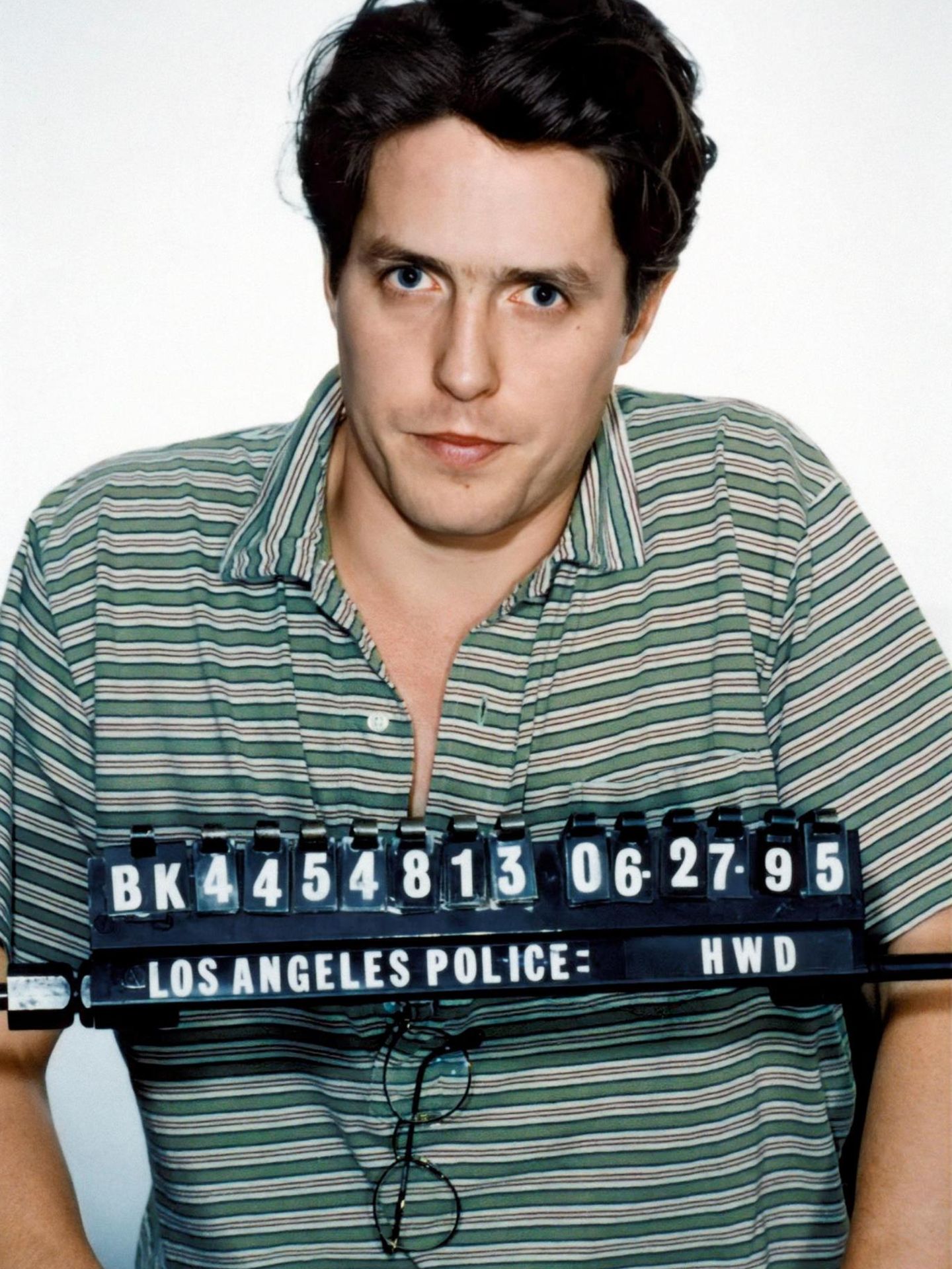 Polizeifoto von Hugh Grant
