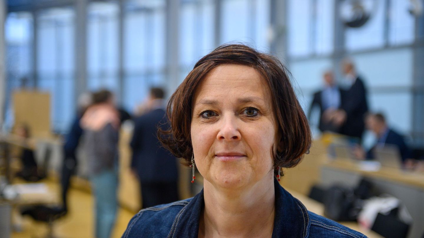Nicole Anger verlässt die Linksfraktion im Landtag. (Archivbild) Foto: Klaus-Dietmar Gabbert/dpa