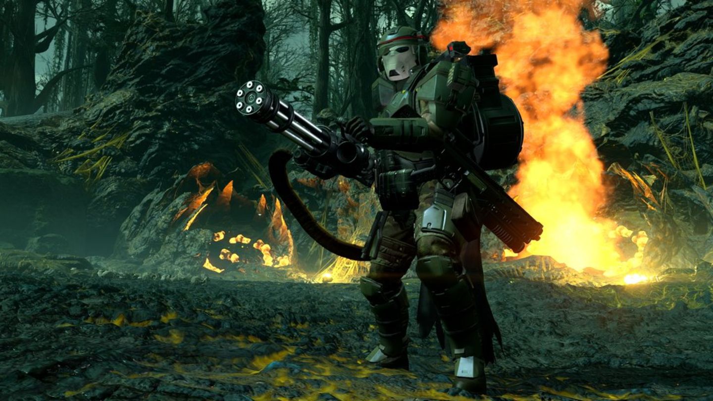 Ein Bild zur neuen Premium-Kriegsanleihe "Python-Kommandos" in "Helldivers II".