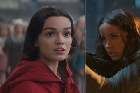 Rachel Zegler (l.) in der Realverfilmung von "Schneewittchen" und Ana de Armas als "Ballerina".