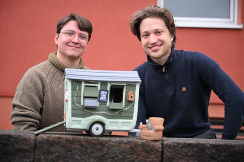 Die Videospiel-Entwickler David Zapfe-Wildemann (links) und Raven Rusch haben nach eigener Aussage viel Herzblut in das Projekt