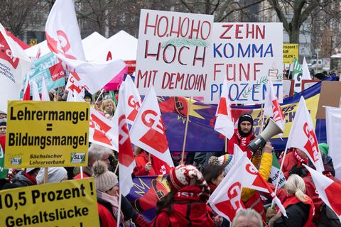 Bei der bisher letzten Tarrufrunde vor zwei Jahren verliehen Lehrkräfte und Hochschulbeschäftigte ihrer damaligen Forderung nach