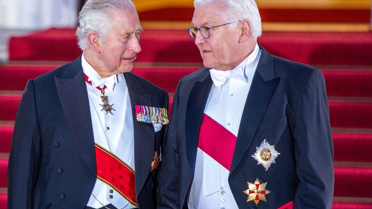 Gegenbesuch: Bundespräsident Frank-Walter Steinmeier und seine Frau Elke Büdenbender kommen zum Staatsbesuch nach London Foto: J