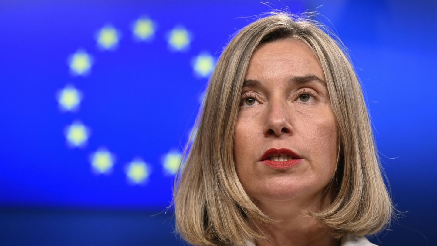 Federica Mogherini am 15. Mai 2018 in Brüssel