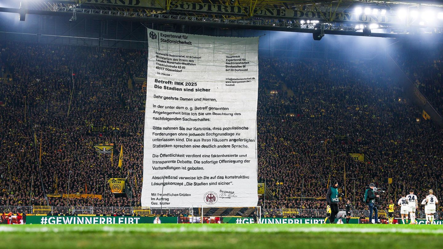 Brief an Innenministerkonferenz in Dortmunder Kurve