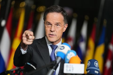 Wirbt um frisches Geld für US-Waffen für die Ukraine: Nato-Generalsekretär Mark Rutte. (Archivbild) Foto: Virginia Mayo/AP/dpa