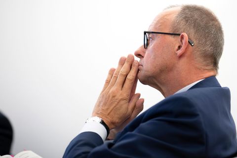 Friedrich Merz, er sieht nachdenklich aus