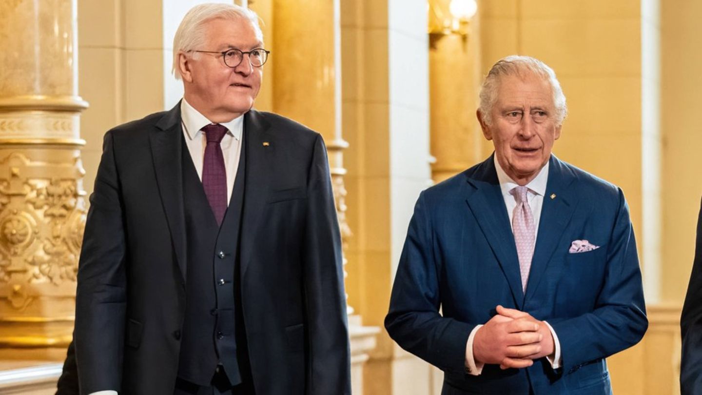 Frank-Walter Steinmeier und König Charles bei dessen Besuch 2023 in Berlin.