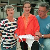 Katharina Witt gemeinsam mit ihren Eltern im Jahr 1997