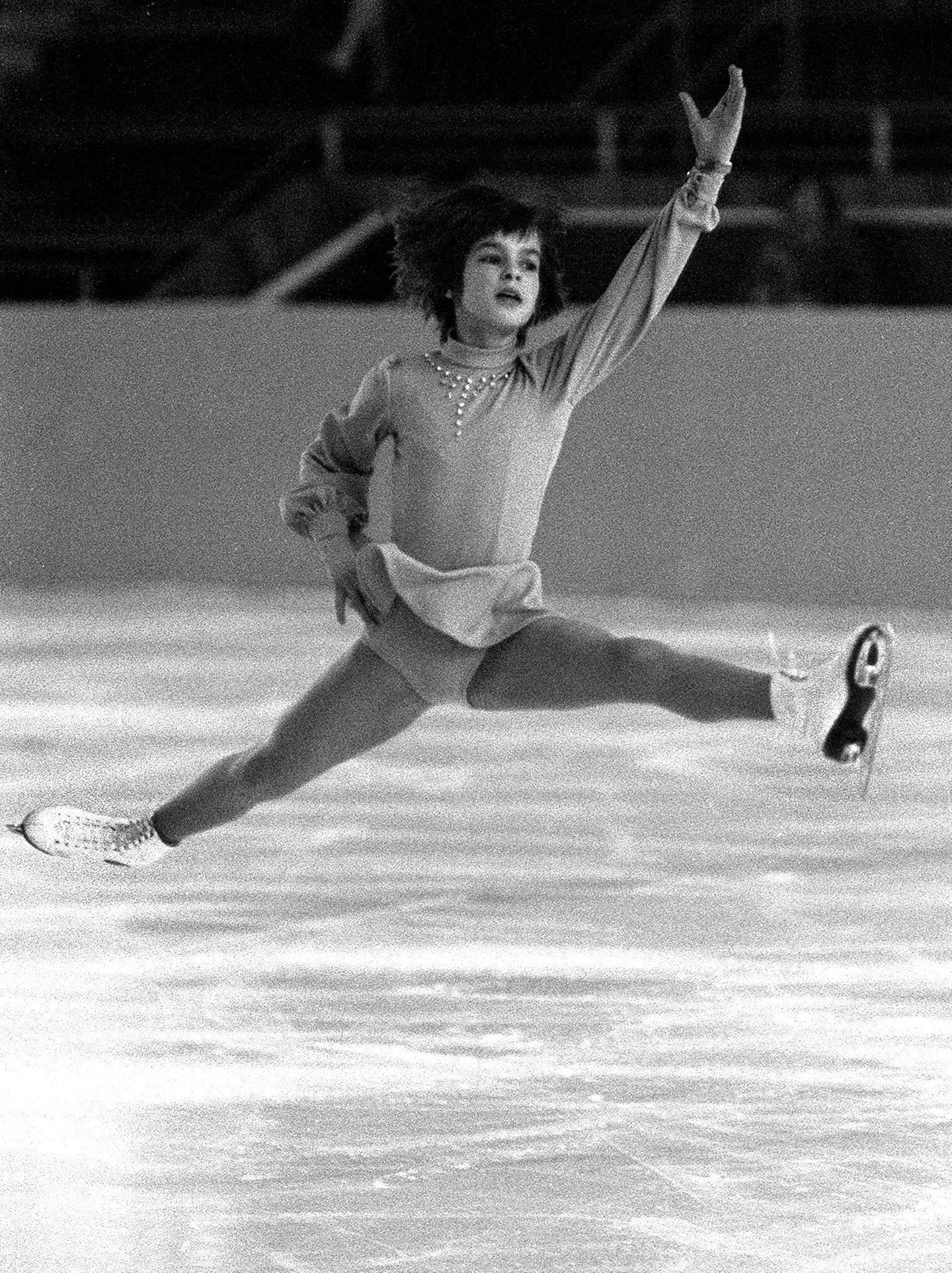 Katarina Witt als Kind im Jahr 1977