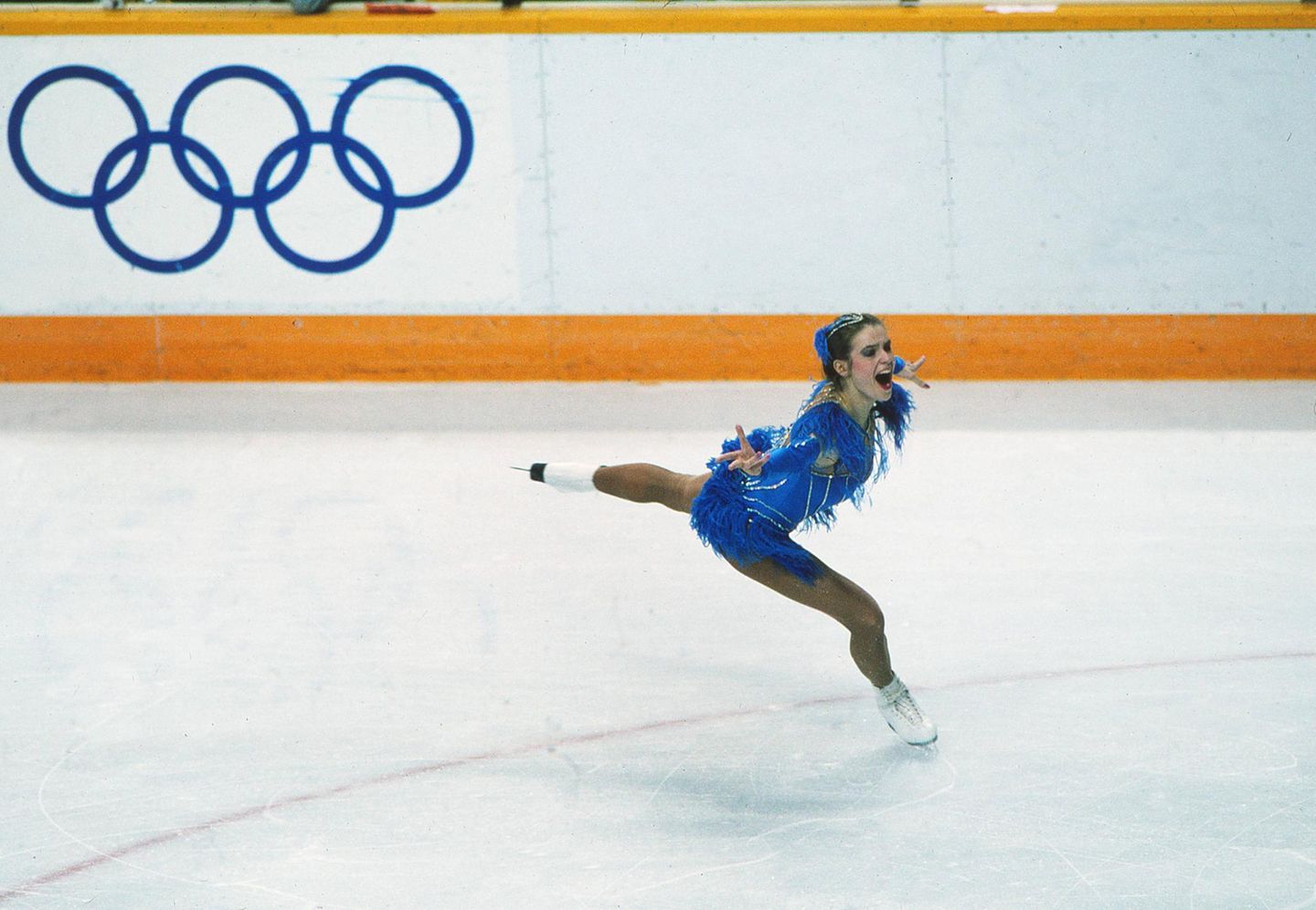Kati Witt bei den Olympischen Spielen 1988