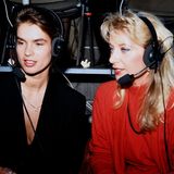 Katharina Witt als Moderatorin im Jahr 1992 bei den Olympischen Spielen in Albertville