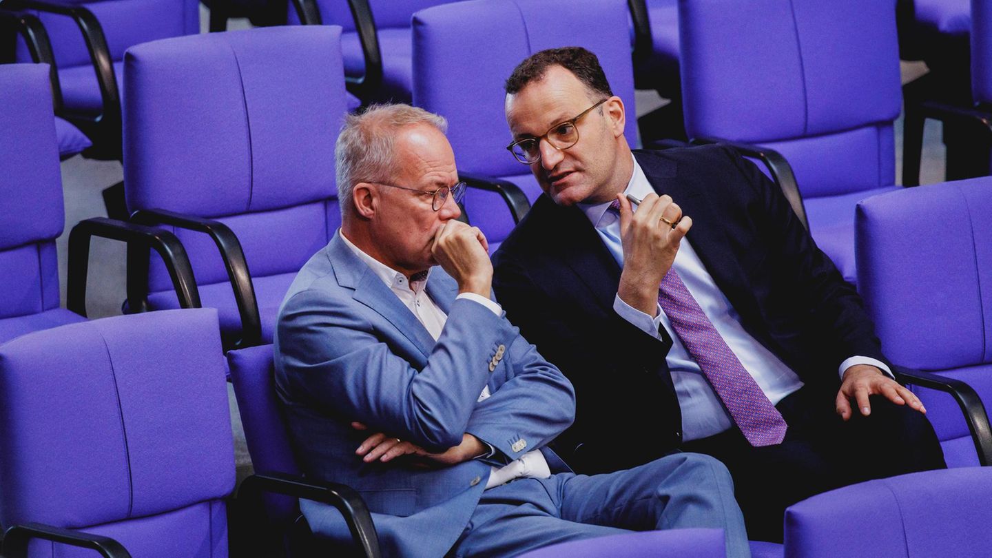 Ringen um das Rentenpaket: Matthias Miersch, Fraktionsvorsitzender der SPD, und Unionsfraktionschef Jens Spahn (CDU)