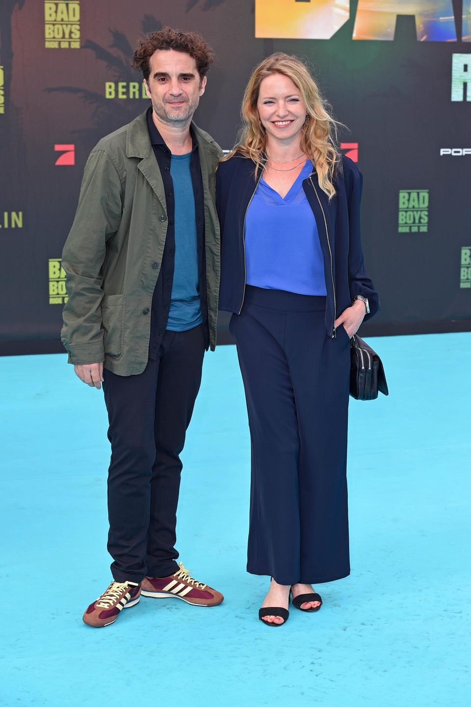 Oliver Wnuk und Diana Staehly bei einer Filmpremiere im Frühling 2024
