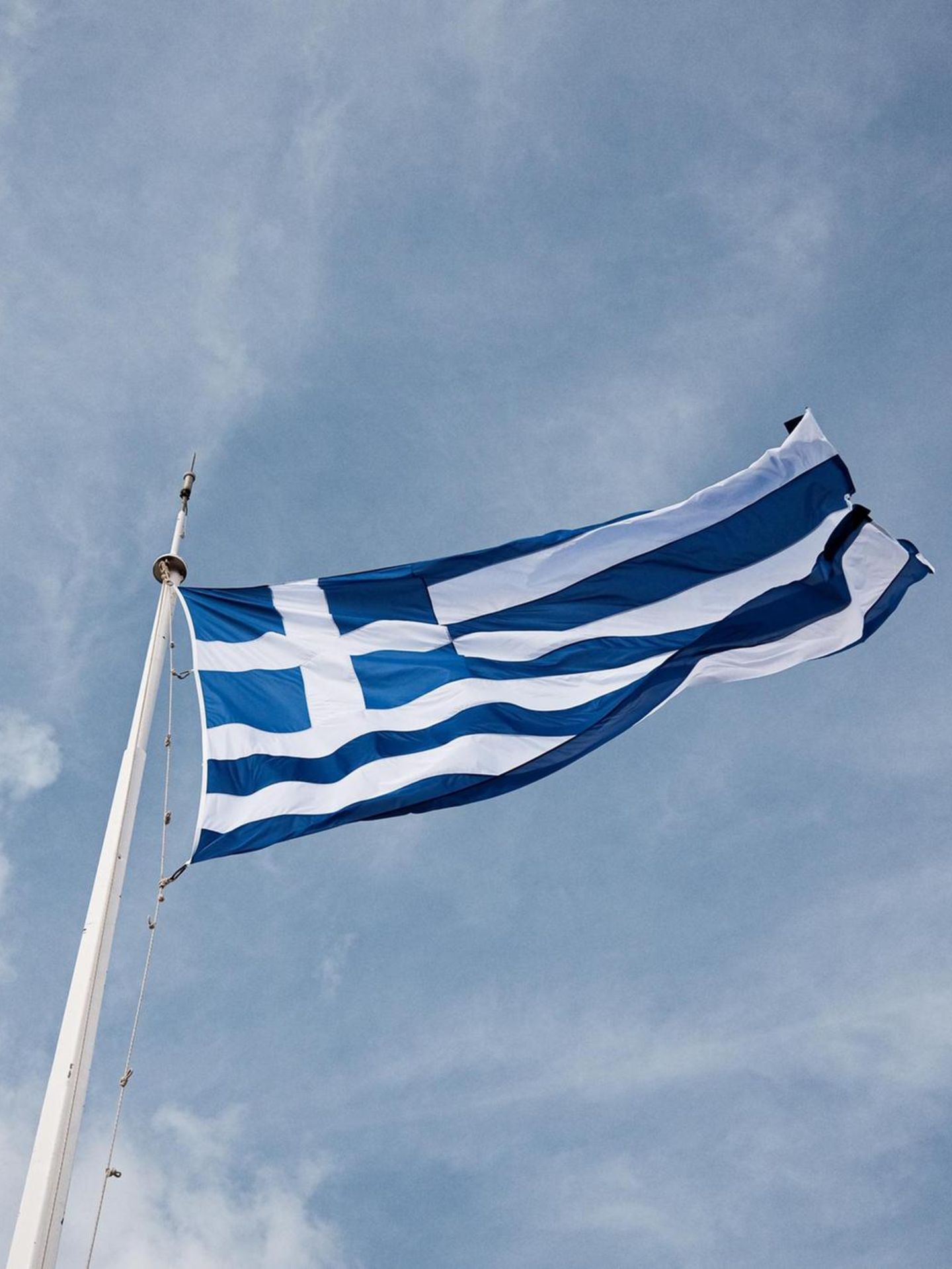 Eine Griechenland Fahne