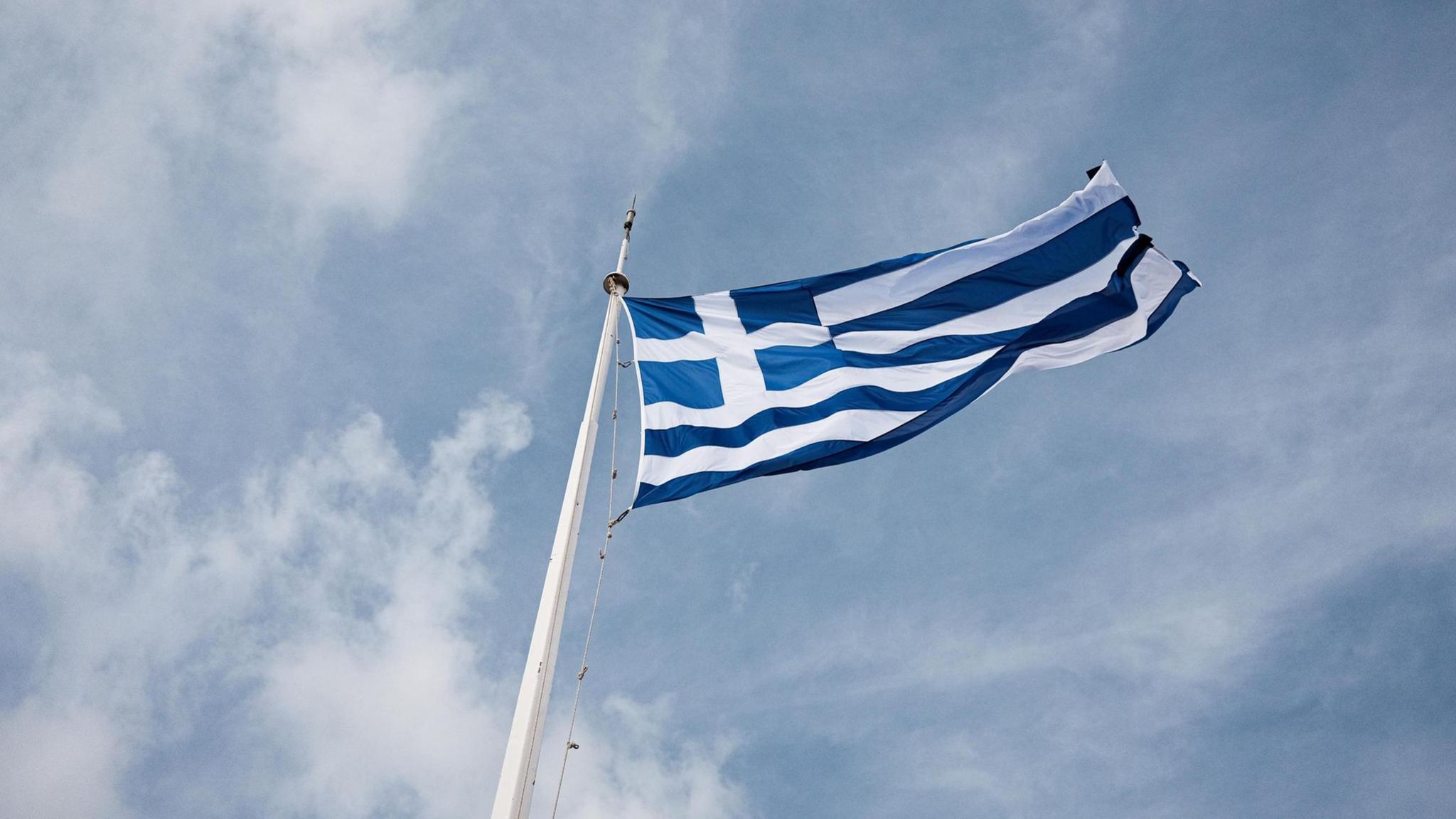 Eine Griechenland Fahne