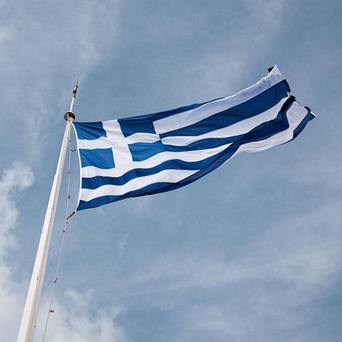 Eine Griechenland Fahne