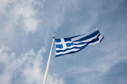 Eine Griechenland Fahne