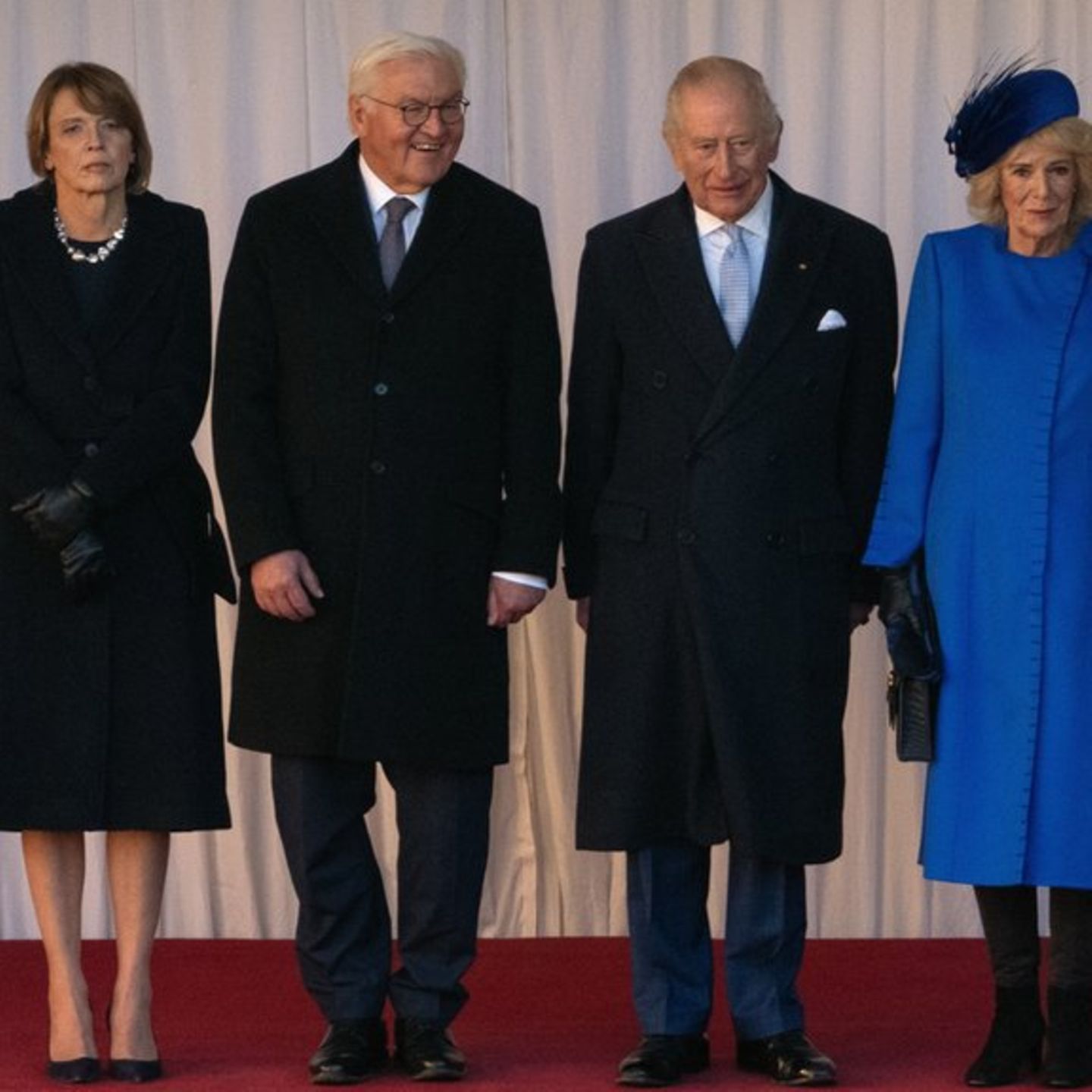 König Charles und Königin Camilla mit ihren Gästen Frank-Walter Steinmeier und Elke Büdenbender in Windsor.