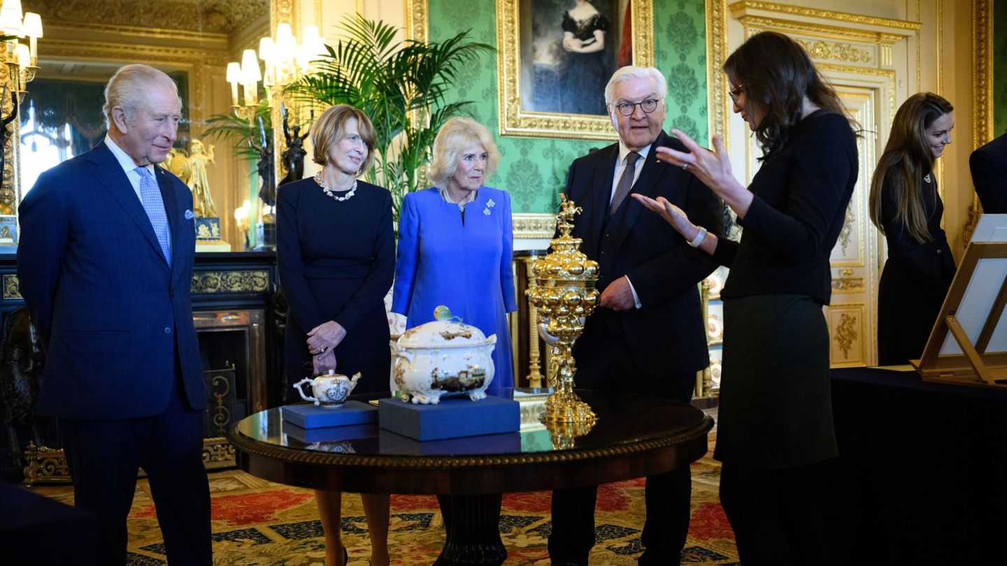 Bundespräsident Steinmeier besucht mit seiner Frau das Vereinigte Königreich. Foto: Bernd von Jutrczenka/dpa