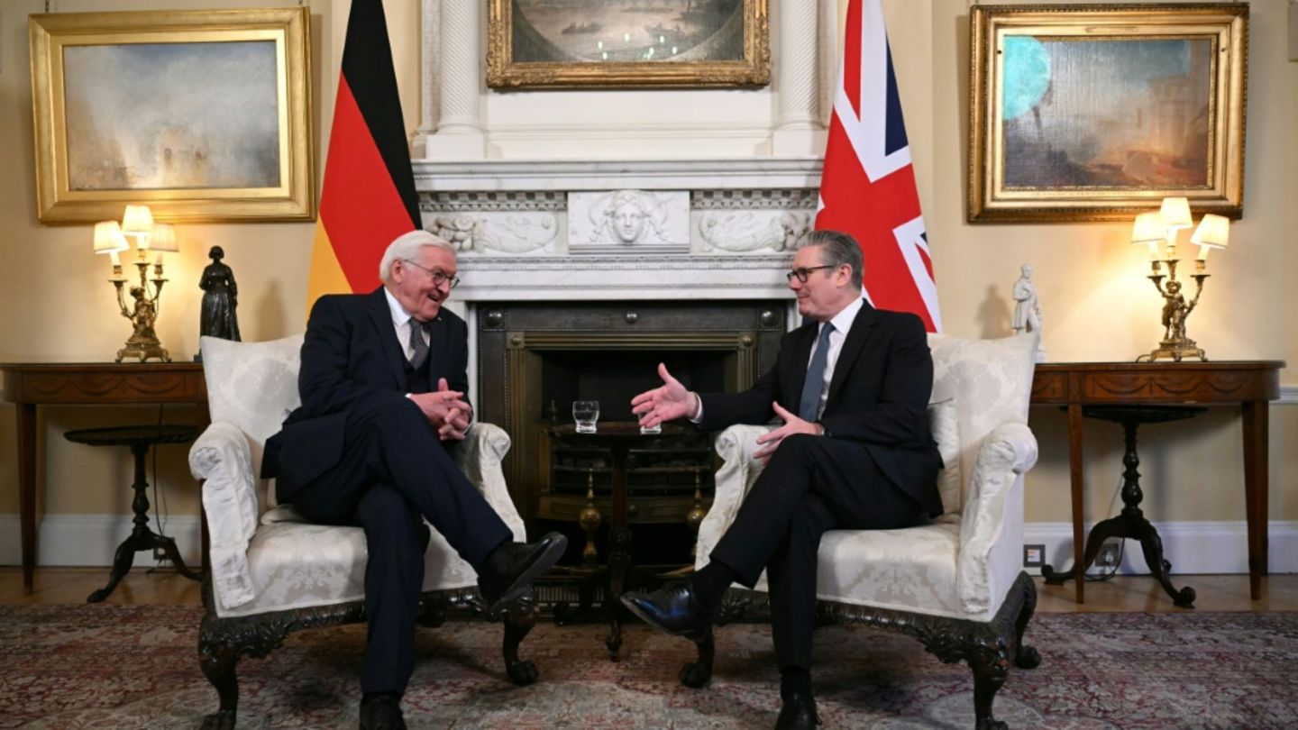 Bundespräsident Steinmeier (l.) und Premier Starmer
