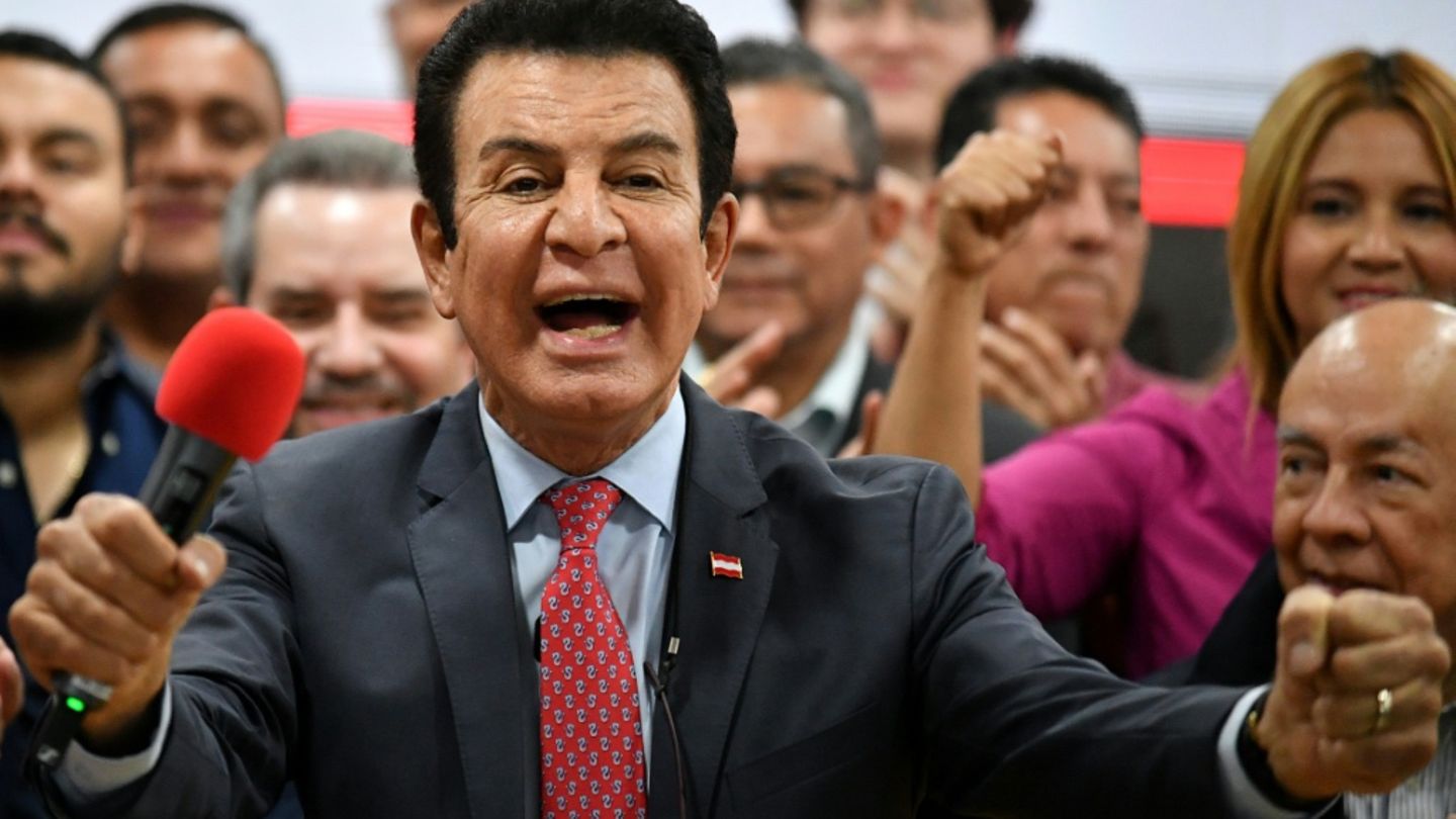 Moderator Nasralla am Dienstag in Tegucigalpa