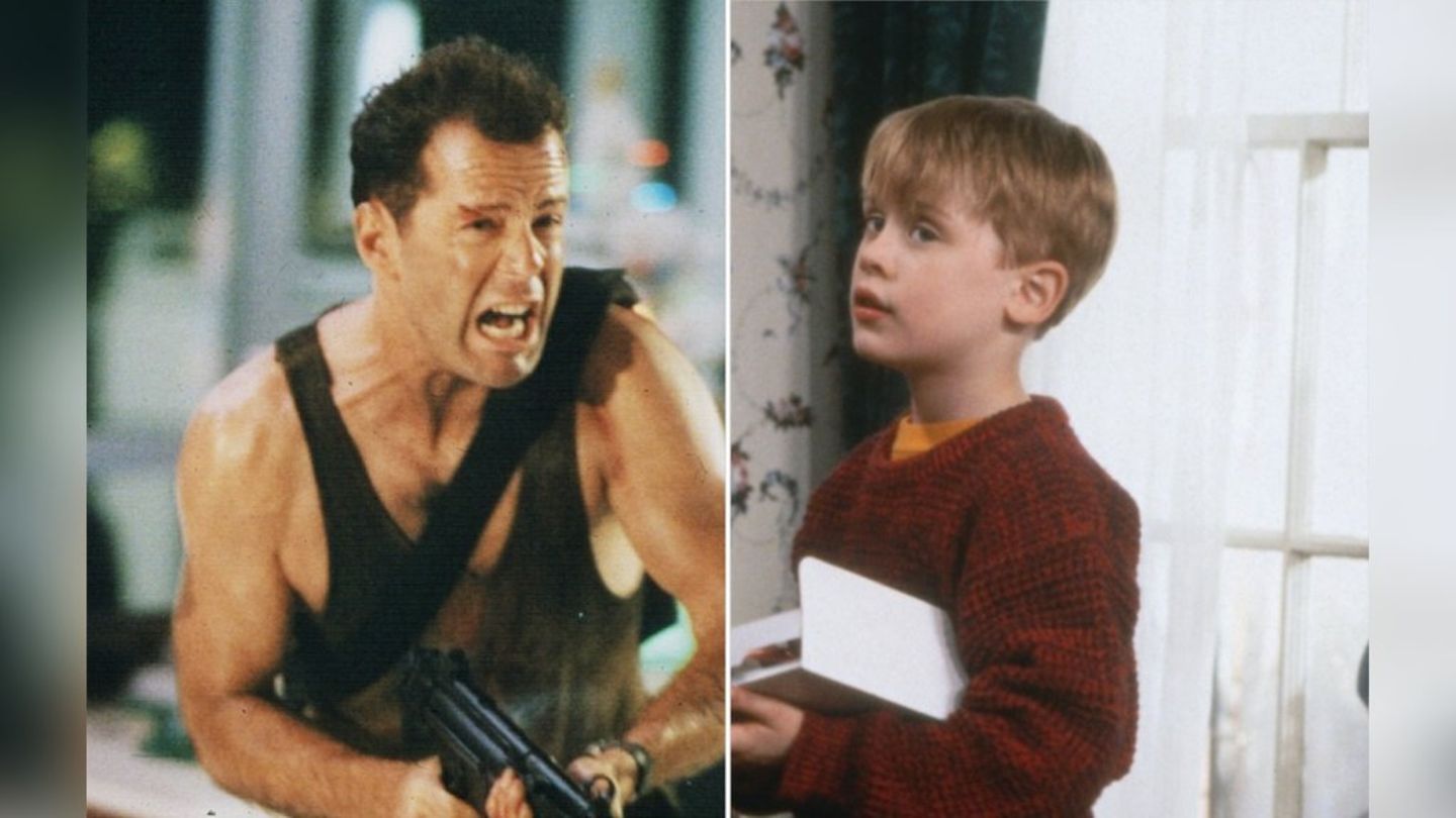 Wer bei diesem Duell wohl die kürzere Zimtstange zieht? Weder John McClane (Bruce Willis, l.) noch Kevin McCallister (Macaulay