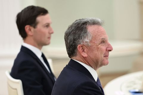 Kushner (l) begleitete Witkoff erstmals im Kreml. Foto: Alexander Kazakov/Sputnik, Kremlin Pool via AP/dpa