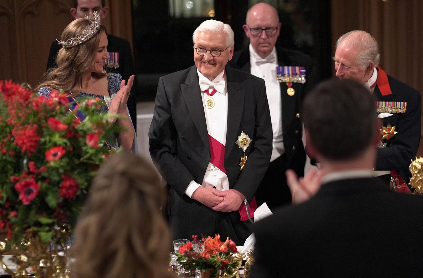 Nach seiner Rede traf Steinmeier den britischen Premier Keir Starmer