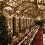 Im königlichen Schloss Windsor lud Charles am Mittwochabend zum Staatsbankett