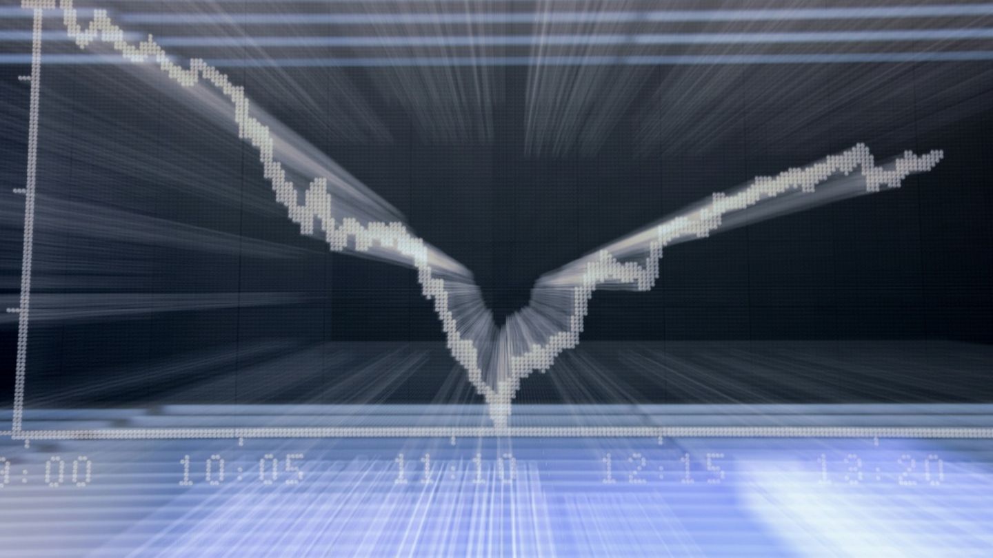 Börsenchart in Frankfurt am Main