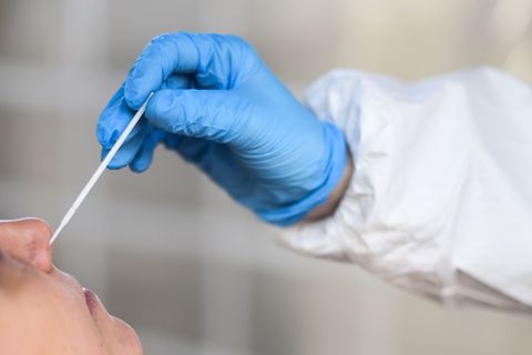 Für fingierte Corona-Tests soll ein Mann in Schwaben mehr als 200.000 Euro bekommen haben. (Symbolbild) Foto: Kira Hofmann/dpa-Z