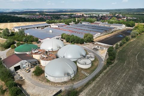 Thüringens Energieminister will Unterstützung für Betrieb kleiner Biogasanlagen (Archivbild) Foto: Bodo Schackow/dpa