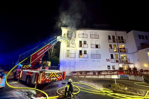 Ein Bewohner starb bei dem Brand. Foto: Feuerwehr Gießen/dpa