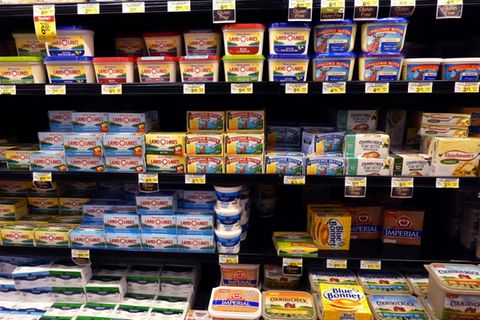 Milchprodukte in Supermarkt in Chicago 2022