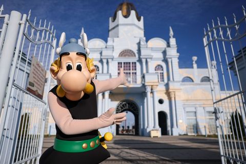 Der neue Betreiber Compagnie des Alpes präsentiert Pläne für den ersten Asterix-Park außerhalb Frankreichs Foto: Jan Woitas/dpa