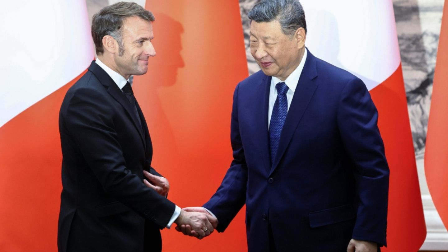 Emmanuel Macron und Xi Jinping