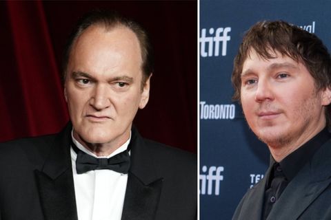 Quentin Tarantino (l.) findet keine schönen Worte über Schauspieler Paul Dano.