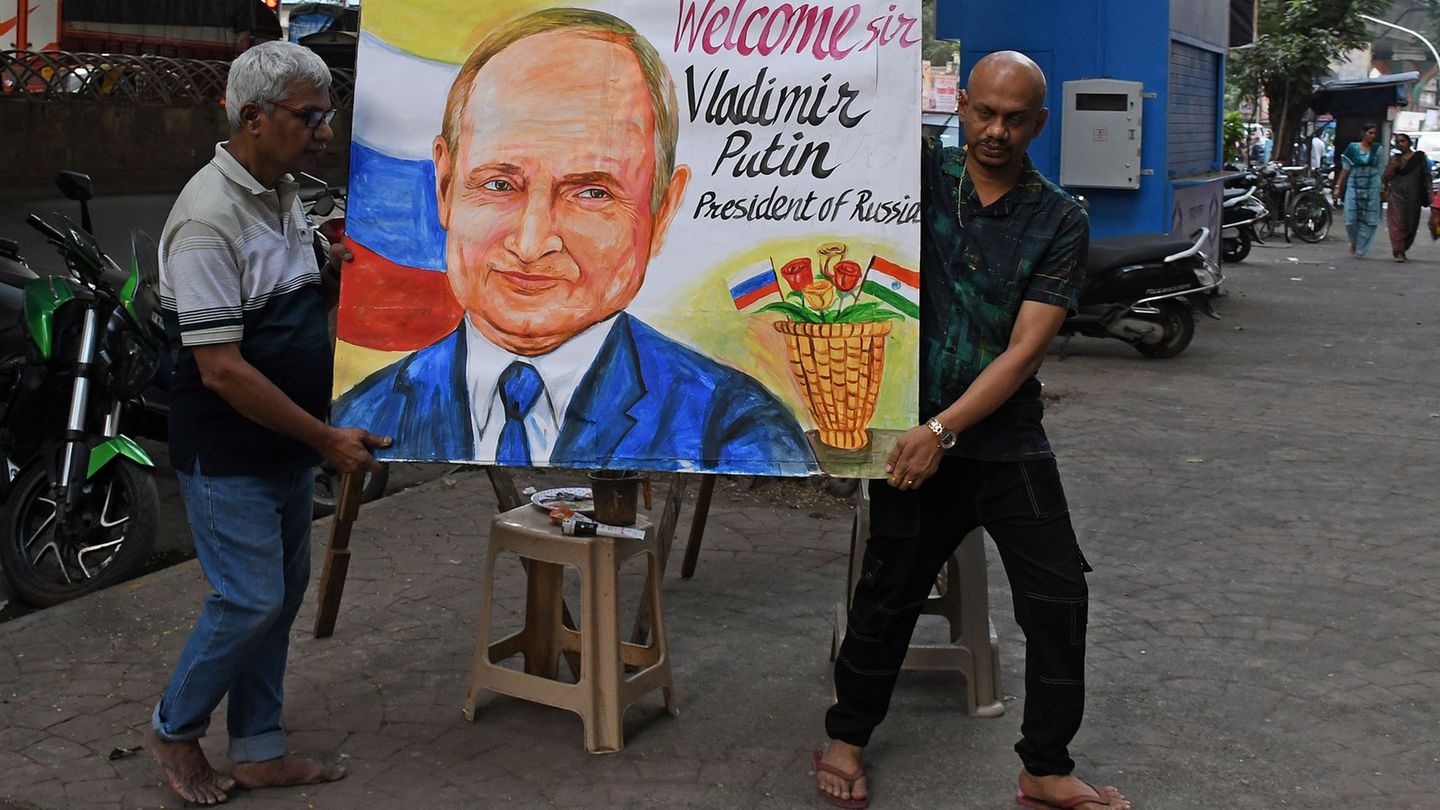 Putin besucht derzeit das langjährige Partnerland Indien. Foto: Ashish Vaishnav/SOPA Images via ZUMA Press Wire/dpa