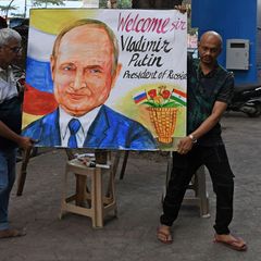 Putin besucht derzeit das langjährige Partnerland Indien. Foto: Ashish Vaishnav/SOPA Images via ZUMA Press Wire/dpa