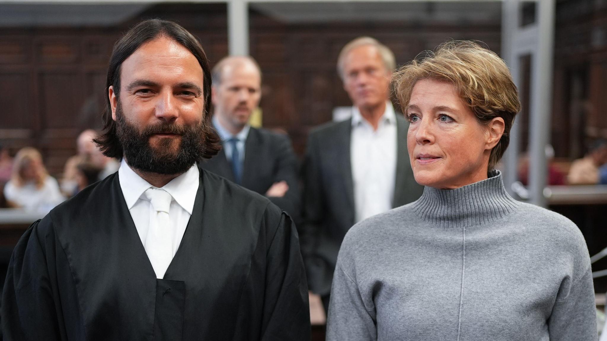 Ingo Bott und seine Mandantin Christina Block verstehen sich gut