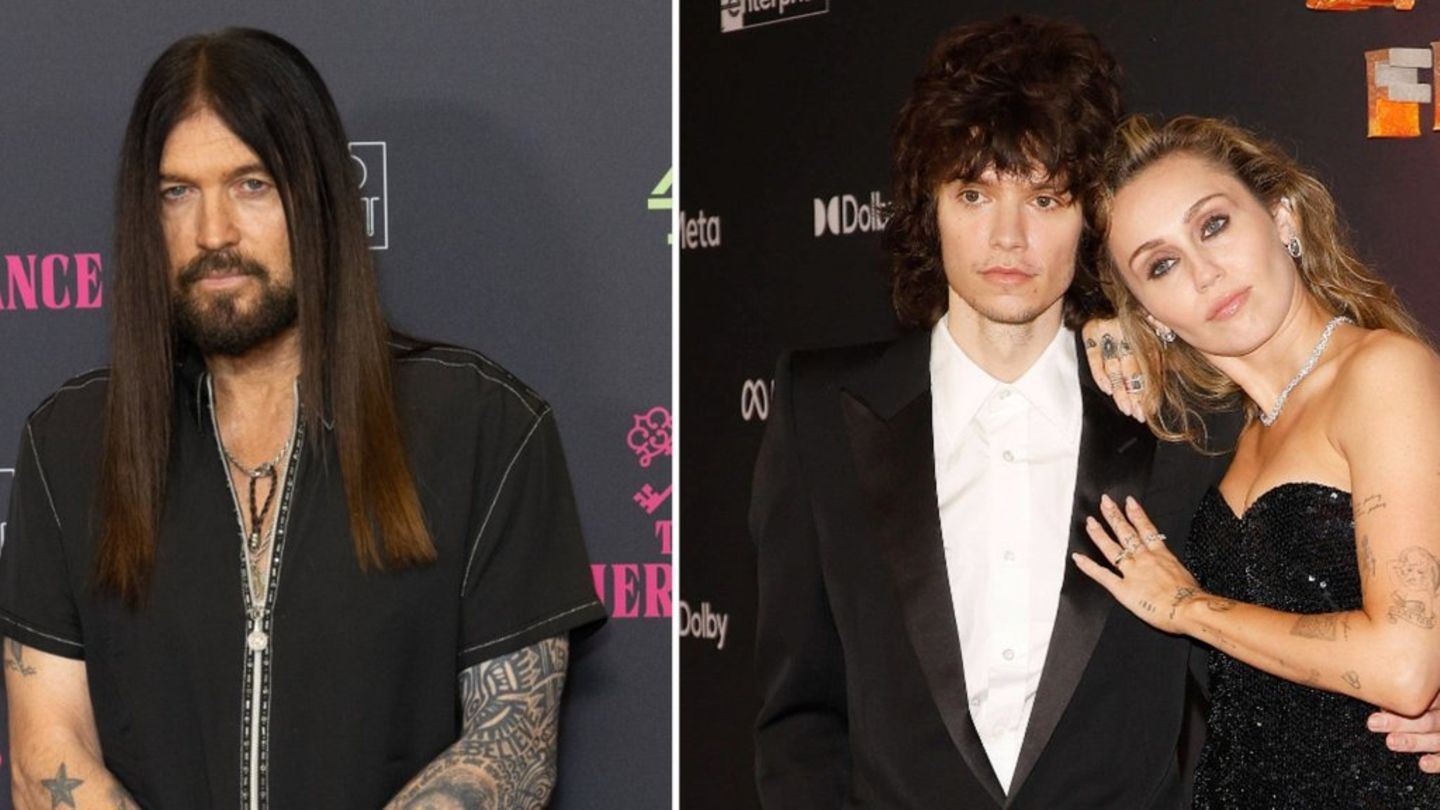 Billy Ray Cyrus (li.) ist glücklich über die Verlobung seiner Tochter Miley mit Maxx Morando.