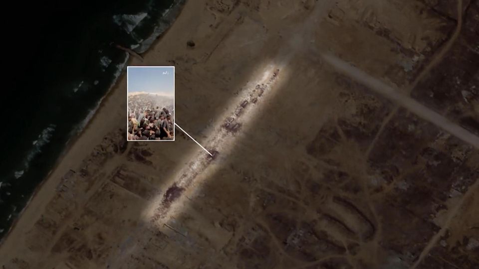 Satellitenbilder deuten auf Bulldozer-Gräber in Gaza hin